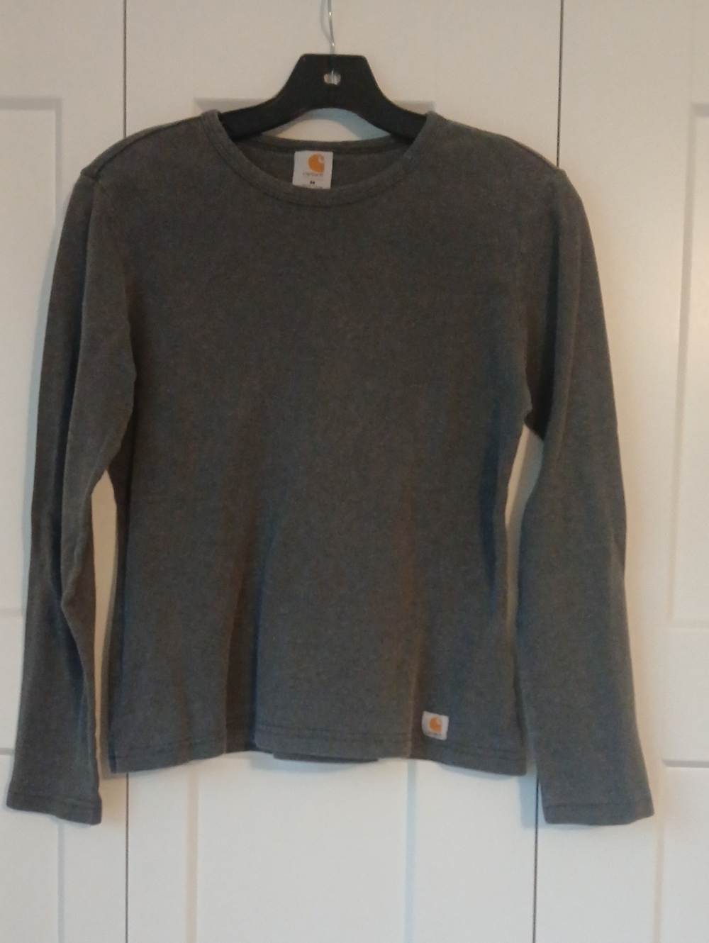 Carhartt Long-Sleeve Crewneck Tee in Gray